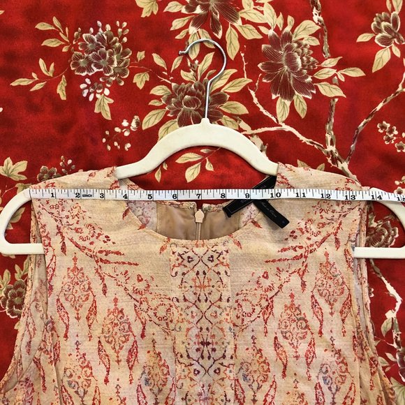 BCBGMaxAzria “Emalea” Boho Ikat Print Sleeveless Dress with Pockets! - Size 0 - Picture 13 of 16